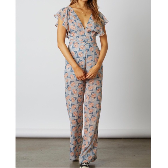 Pants - 🆕Floral Chiffon Jumpsuit
